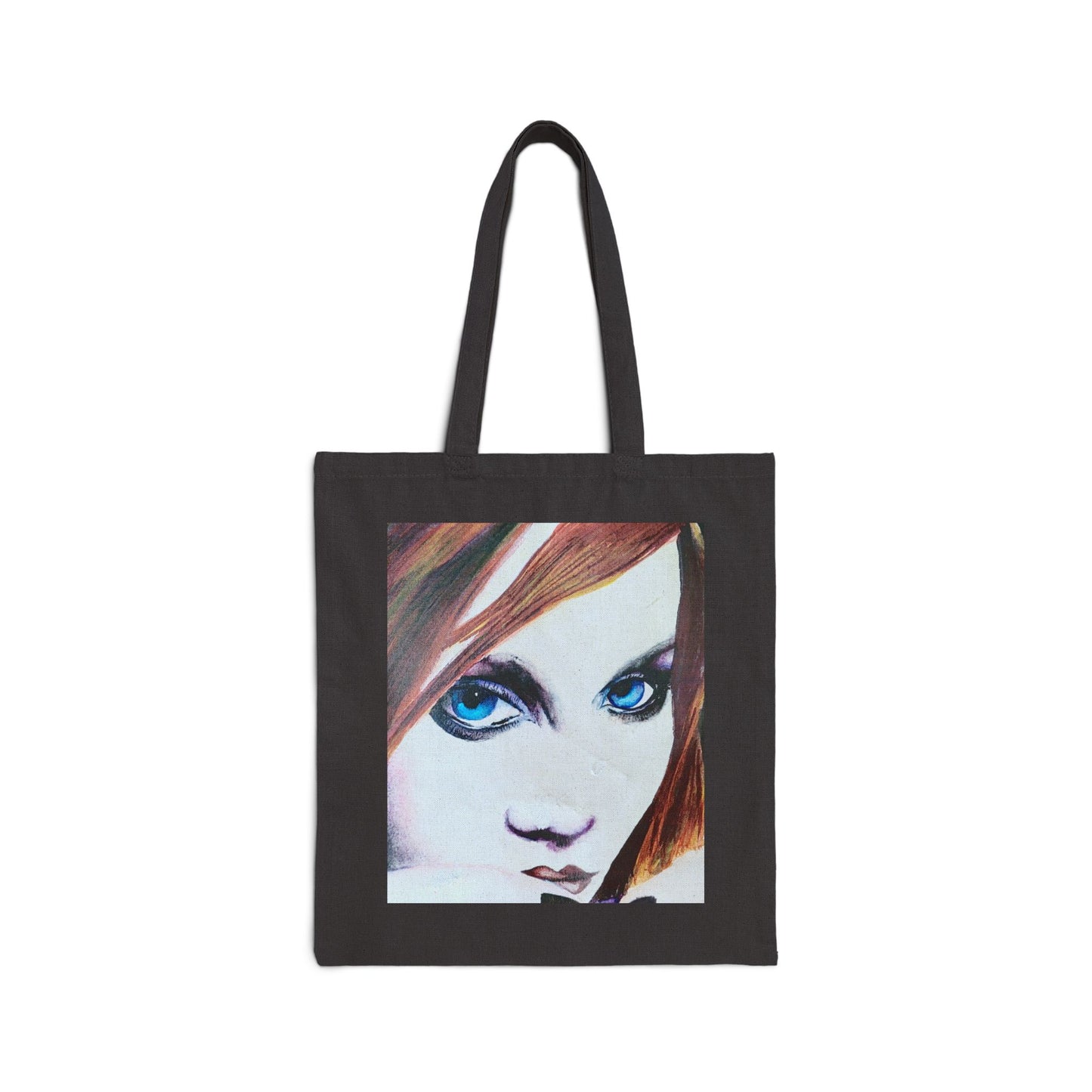 Blue eyes design - Cotton Canvas Tote Bag