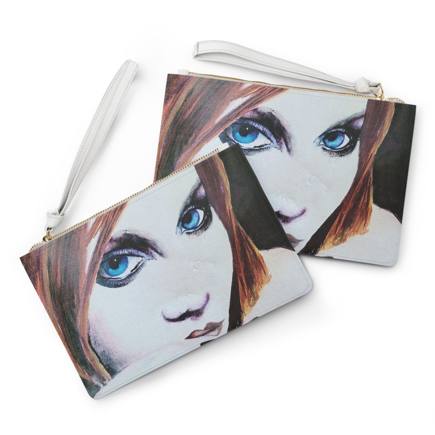 Blue eyes design - Clutch Bag