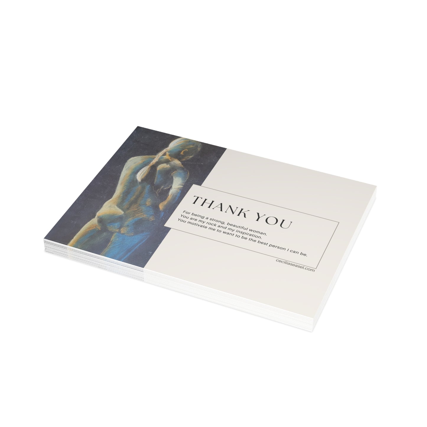 Original painting of a woman - Postcard Bundles (envelopes not included)