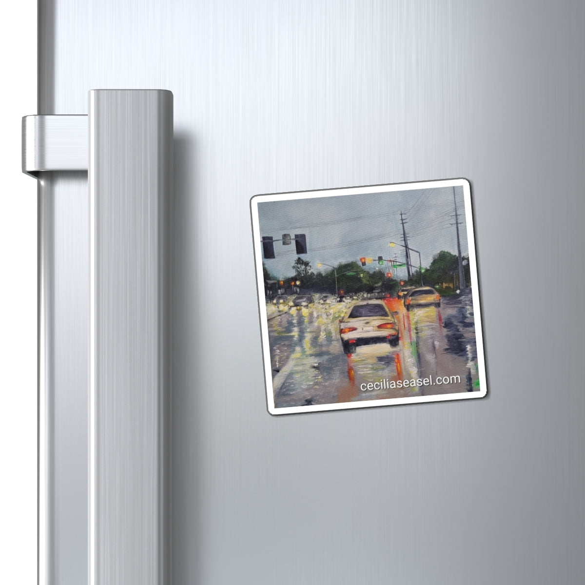 Cecilia's fine arts Magnets, City Lights