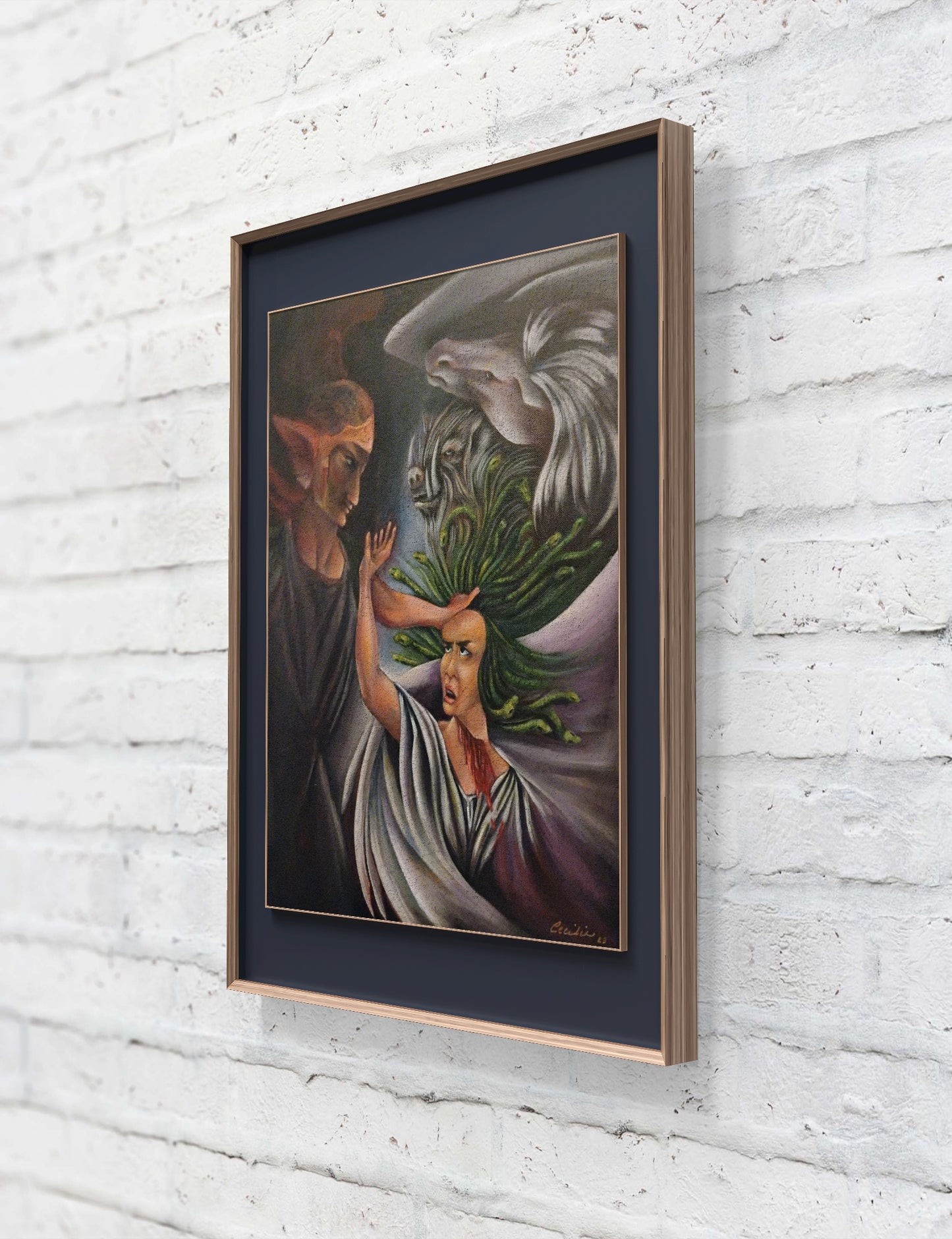 The Death of Medusa, Original Acrylic on canvas