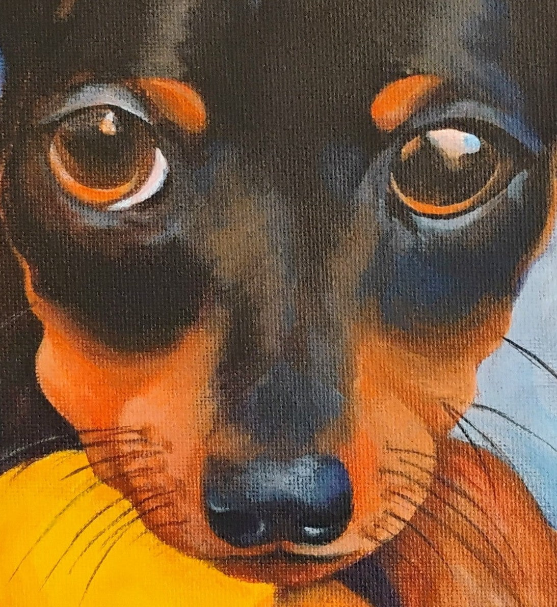 Pluto, 11x14 Original Acrylic on canvas