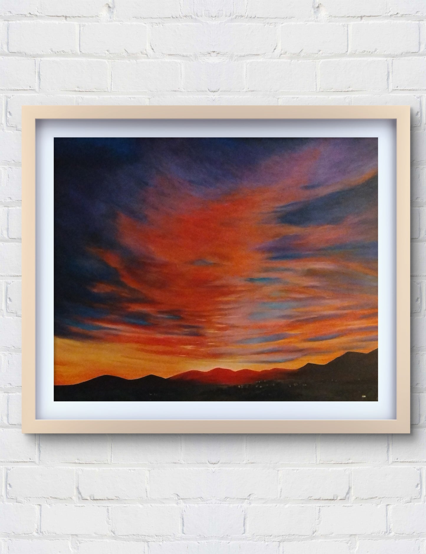 Vegas Sunrise, 48x60x1.5 Original Acrylic on canvas