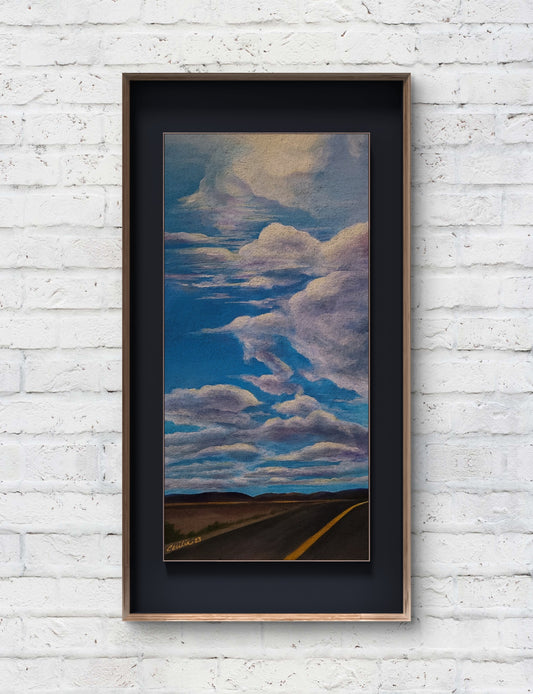 The Road to Vegas: Death Valley, 10x20 Original Acrylic on canvas