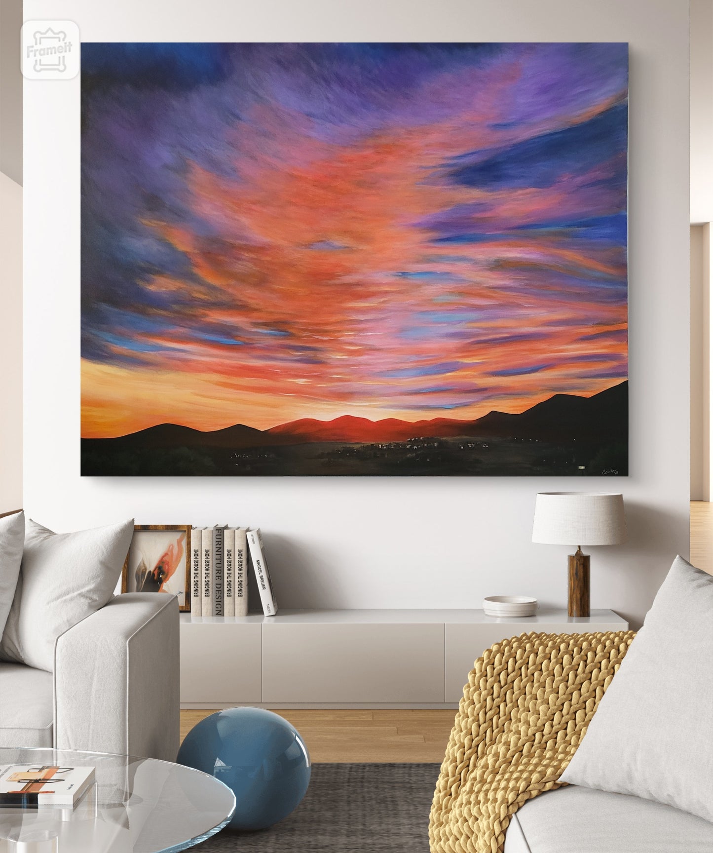 Vegas Sunrise, 48x60x1.5 Original Acrylic on canvas