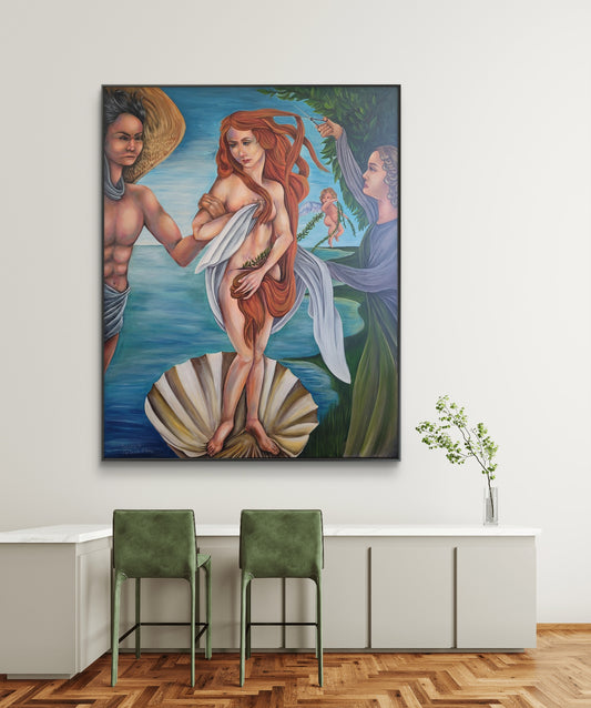 The Death of Venus, 60x48x1.5 Original Acrylic on canvas