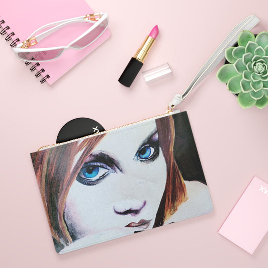 Blue eyes design - Clutch Bag