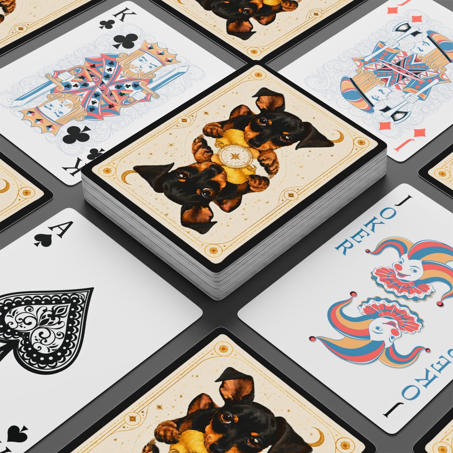 Cute Puppy Poker Playing Cards — Decorative Dog-Themed Card Deck for Game Nights & Gifts