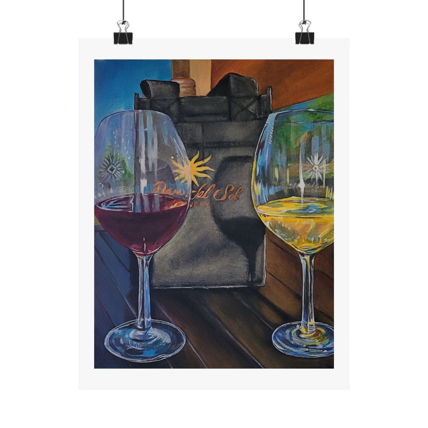Red or White Wine, Matte Print