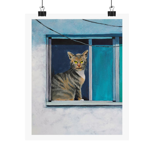 Chilli in the window, Matte Print