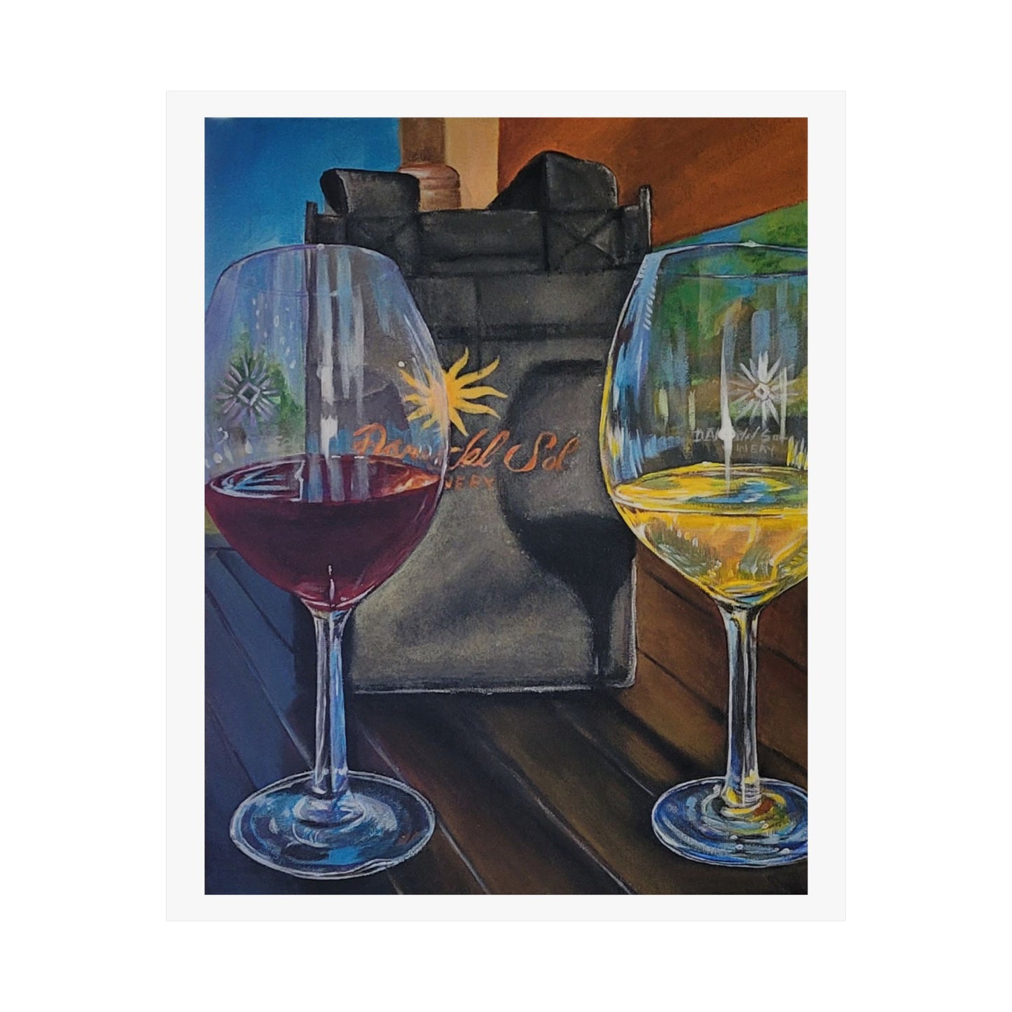 Red or White Wine, Matte Print