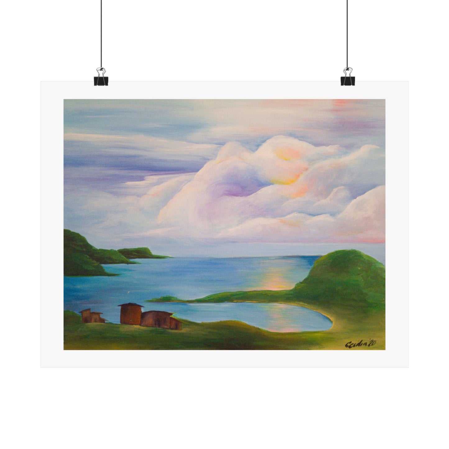 Clouds in Acapulco, Acrylic on canvas, Matte Print