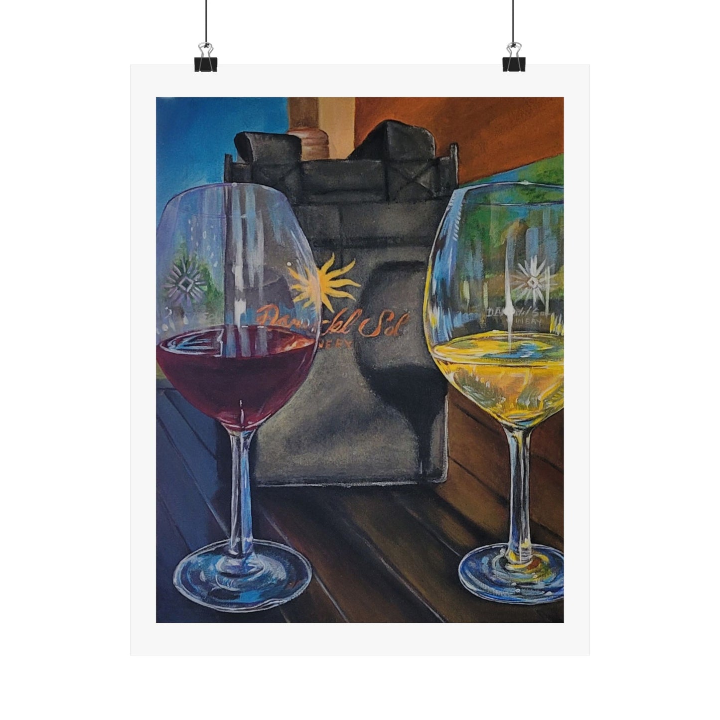 Red or White Wine, Matte Print
