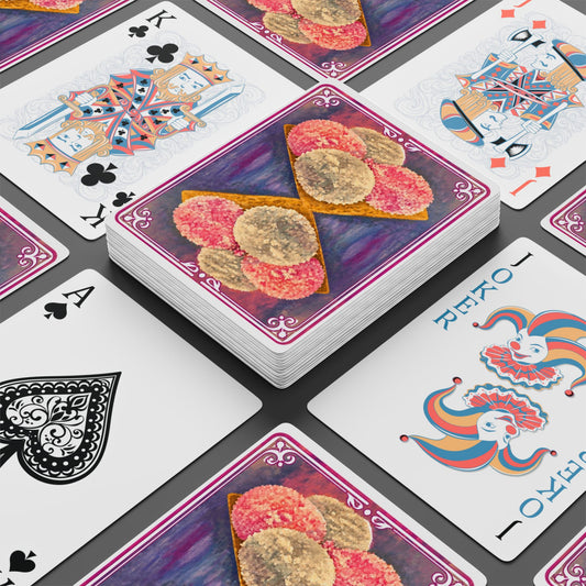 Sponch Marshmallow Cookies Poker Playing Cards — Bright, Fun Original Art