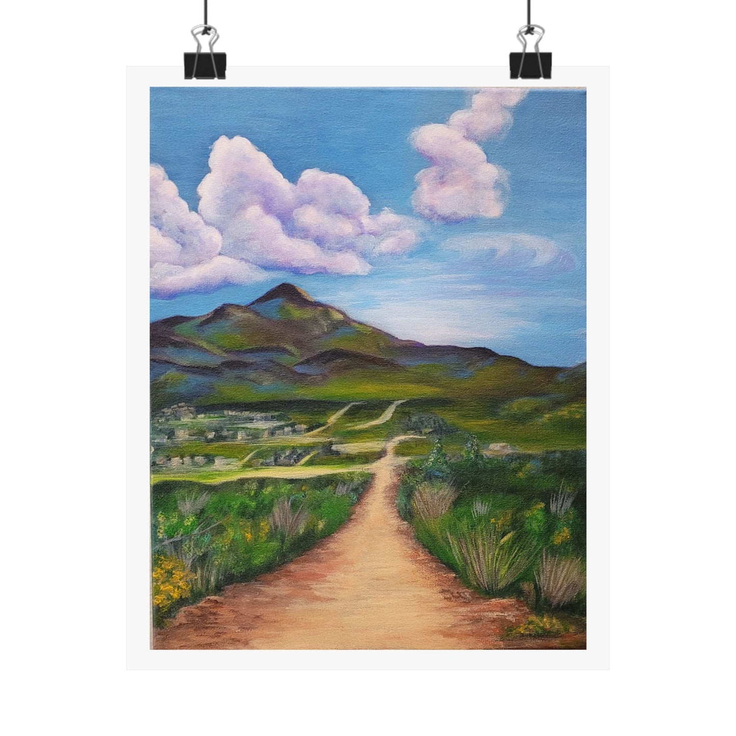 The Road to Anza, Matte Print