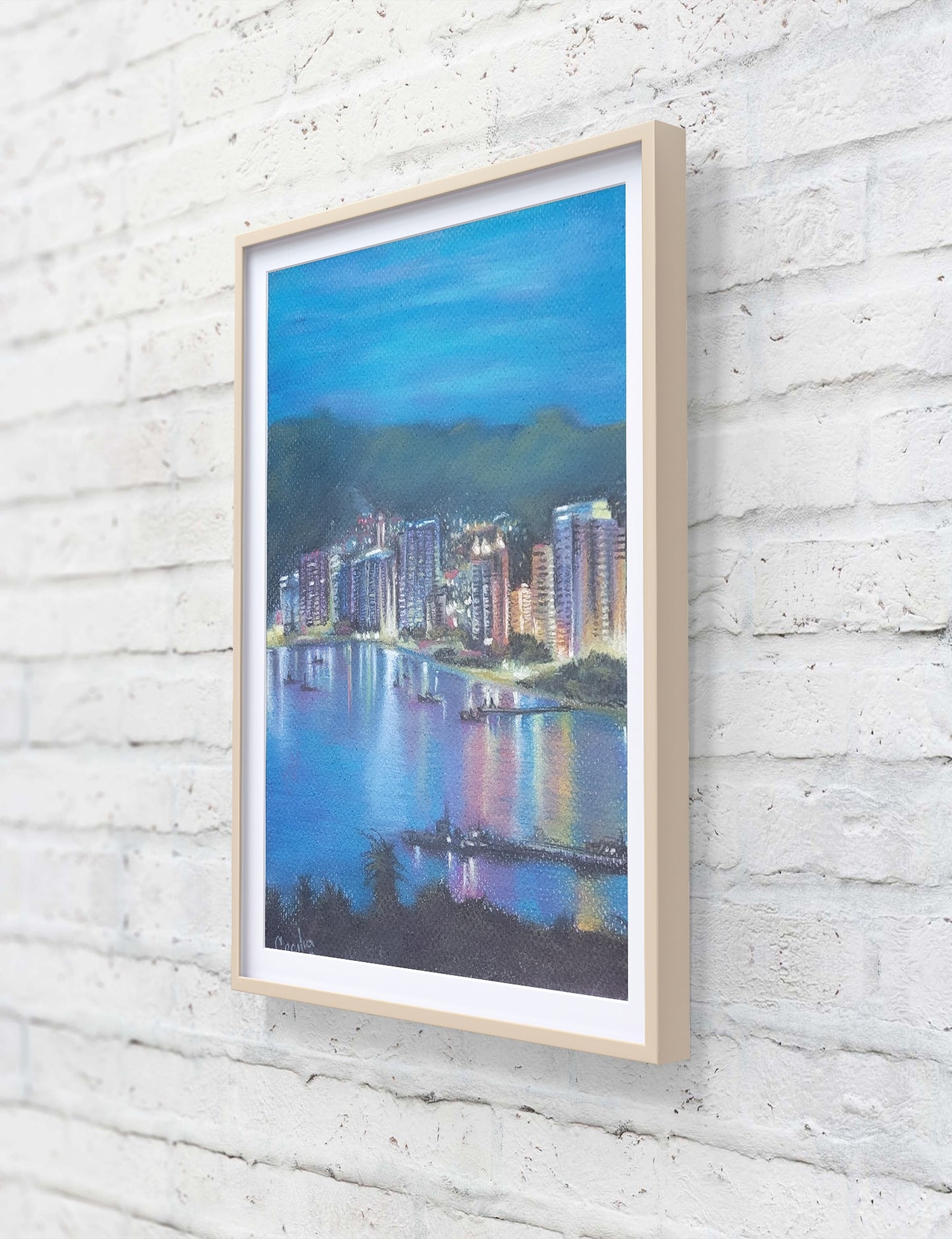 Acapulco 1, 8.5x11 Original pastel on paper