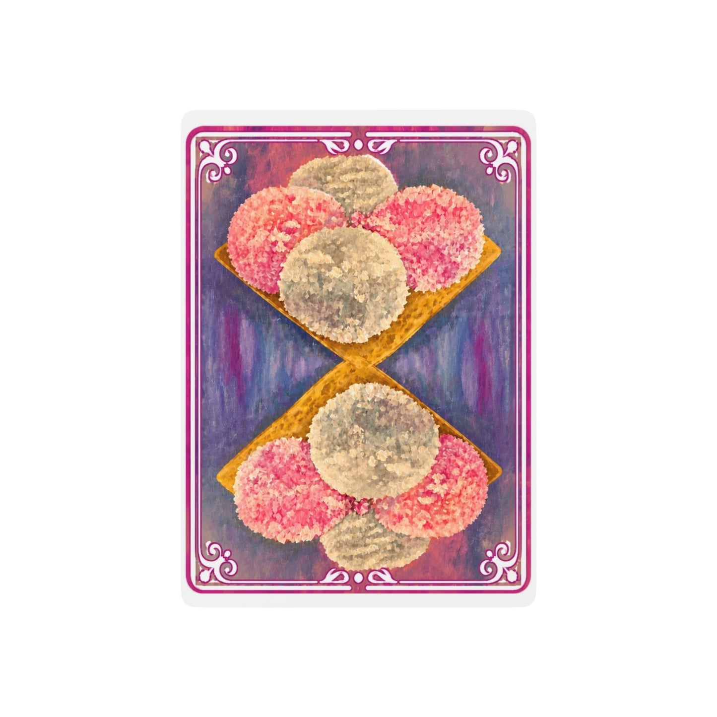 Sponch Marshmallow Cookies Poker Playing Cards — Bright, Fun Original Art