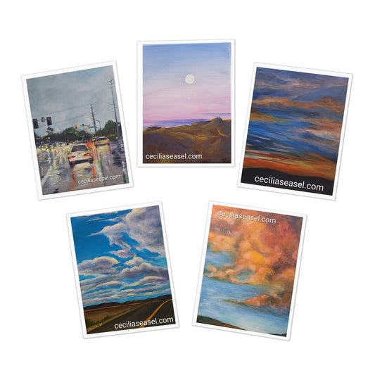 Cecilia's artwork printed on Multi-Design Greeting Cards (5-Pack)