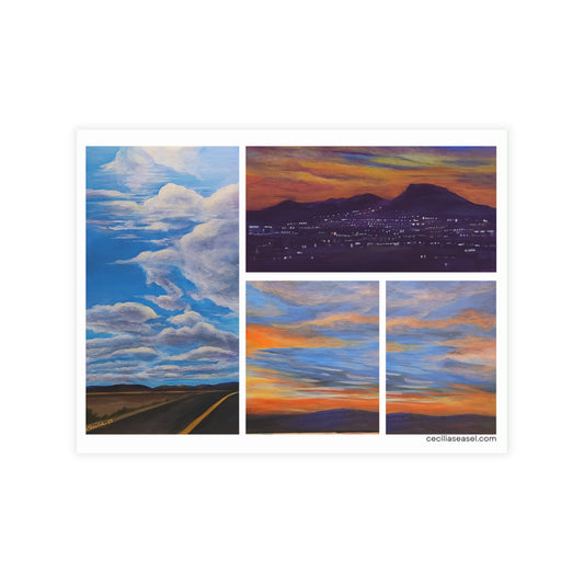 Sunset collage Postcard Bundles (envelopes not included)