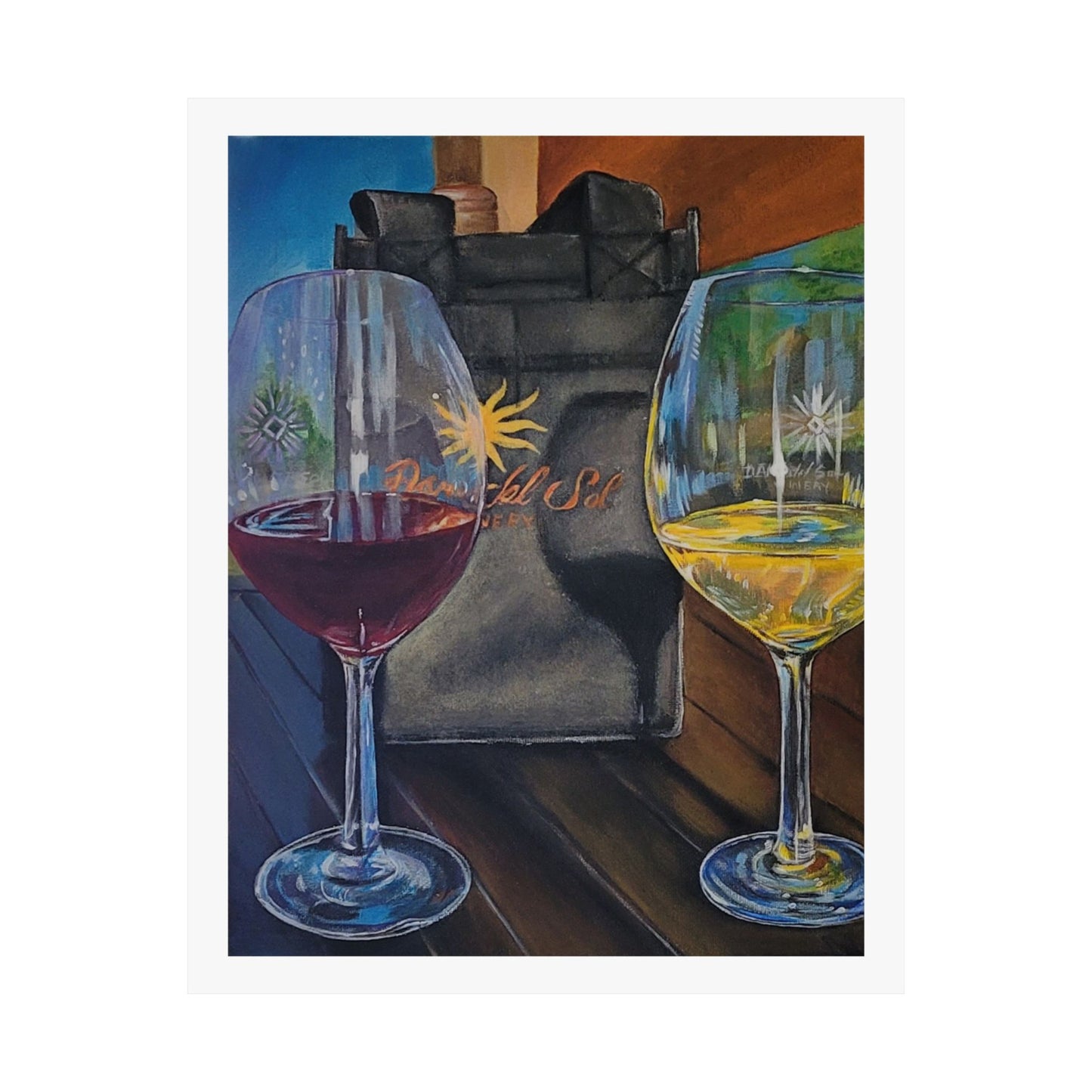 Red or White Wine, Matte Print